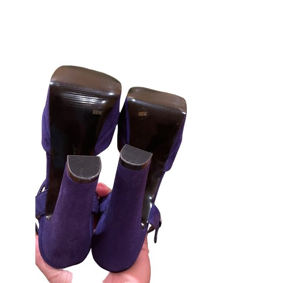 BCBGeneration Purple Platform High Heels Sandals Size 6.5 - Picture 4 of 9